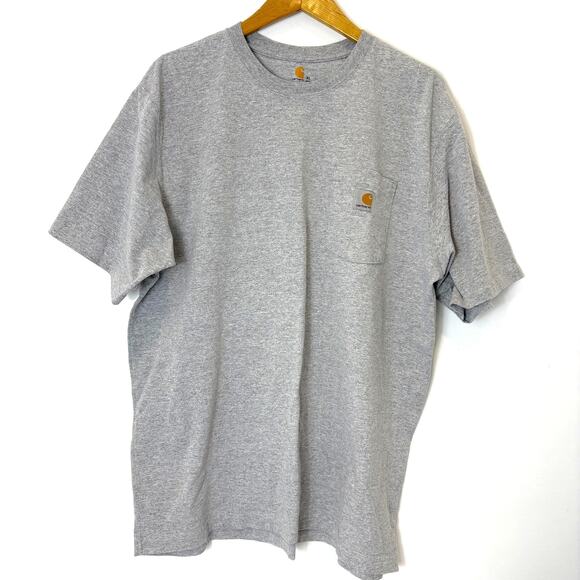 Carhartt - Classic Original Fit One Pocket Tee Shirt - Gray - Men's XL - Picture 1 of 6